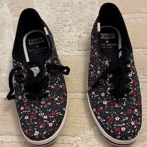 Kate Spade for Keds women’s 5.5  sneakers-floral -so pretty-worn once!